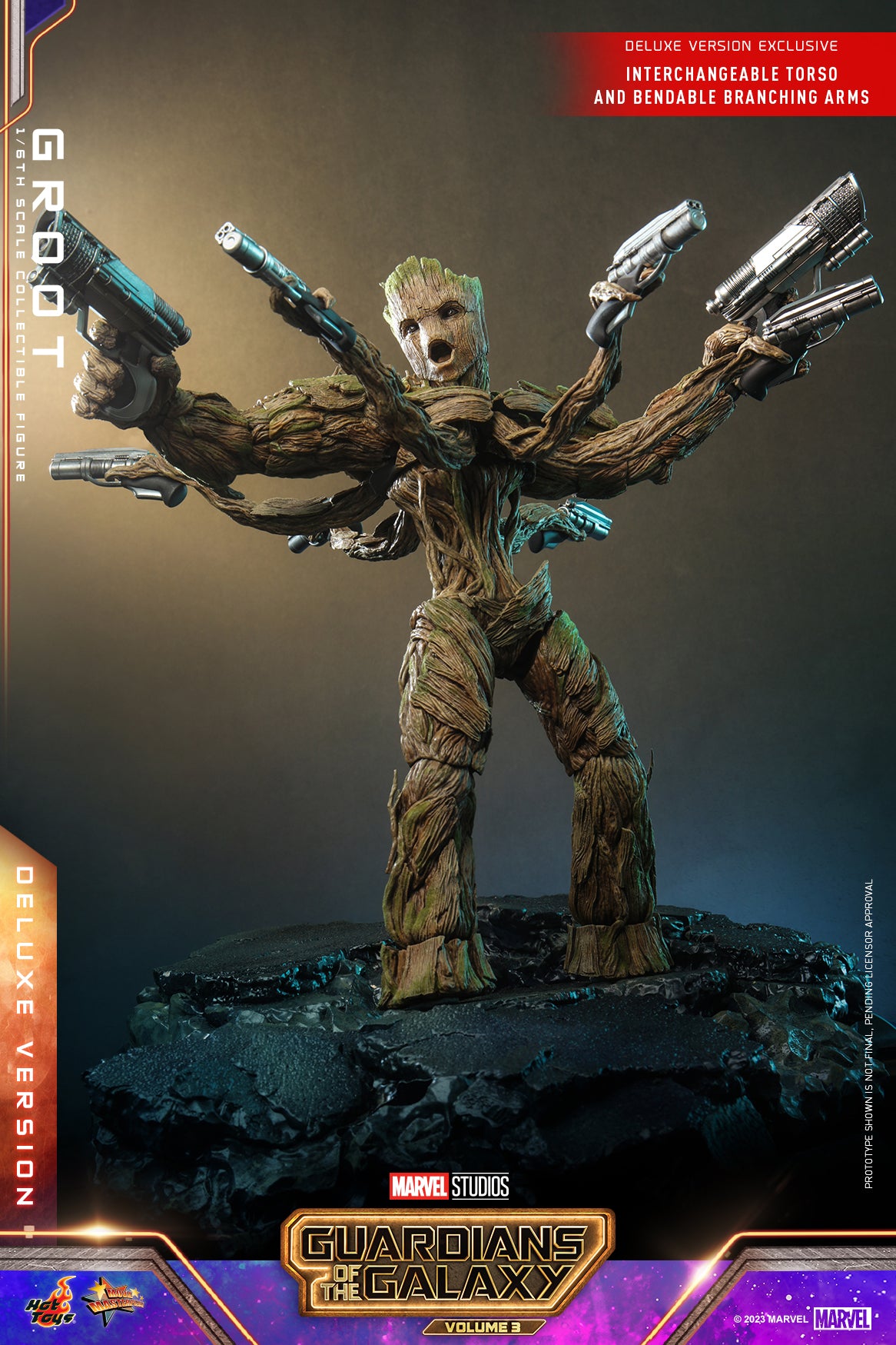 (PO) Movie Masterpiece Series MMS707 - Guardians of the Galaxy Vol. 3 - Groot (Deluxe Version)