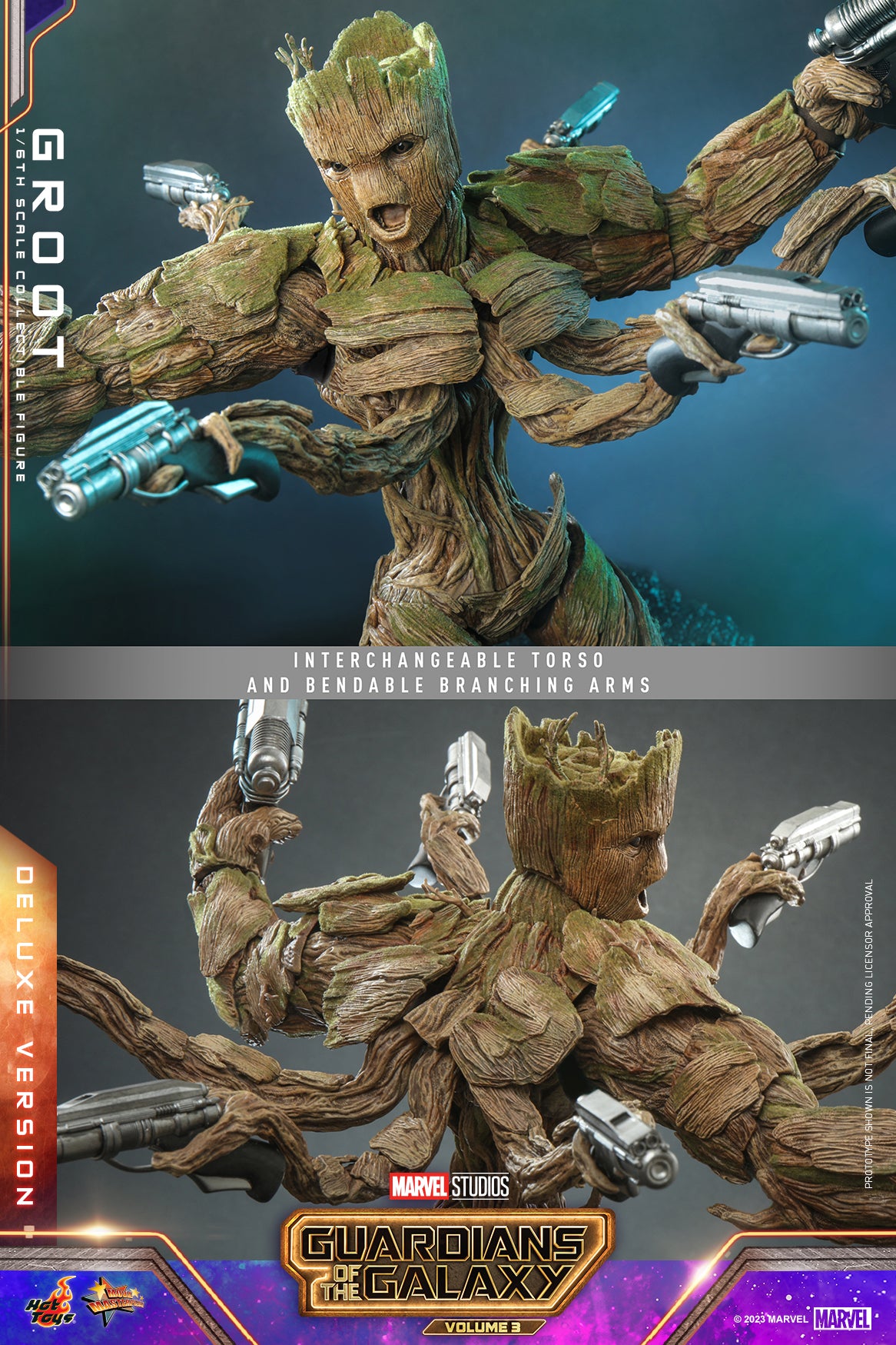 (PO) Movie Masterpiece Series MMS707 - Guardians of the Galaxy Vol. 3 - Groot (Deluxe Version)