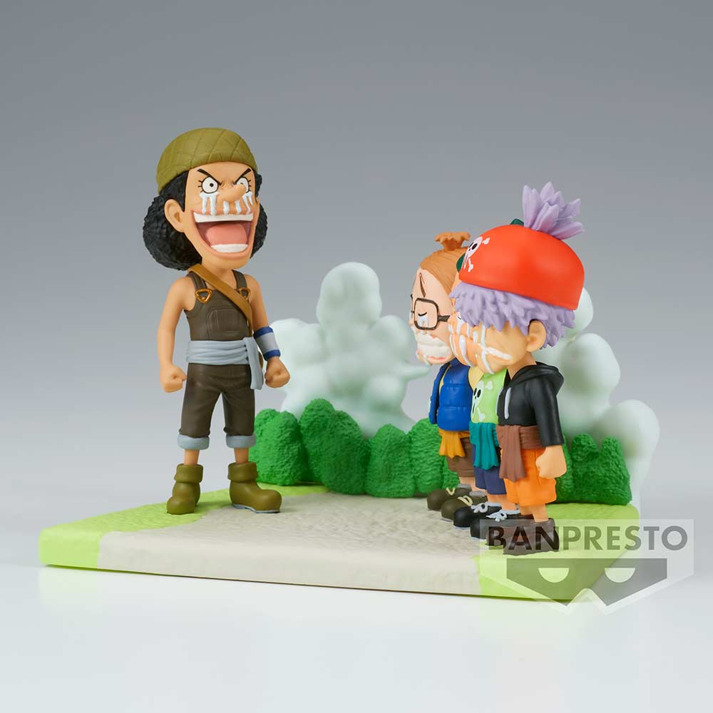 (PO) One Piece World Collectable Figure Log Stories - Usopp (Usopp Pirates w/Ninjin, Piiman and Tamanegi)