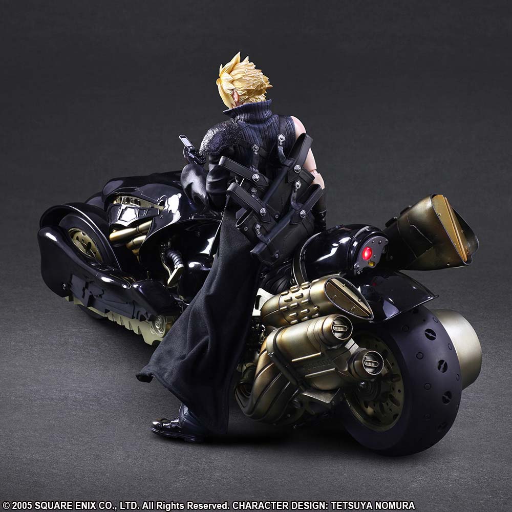 (PO) Final Fantasy VII Advent Children Play Arts Kai Cloud Strife & Fenrir (Re-issue) (Int ver)