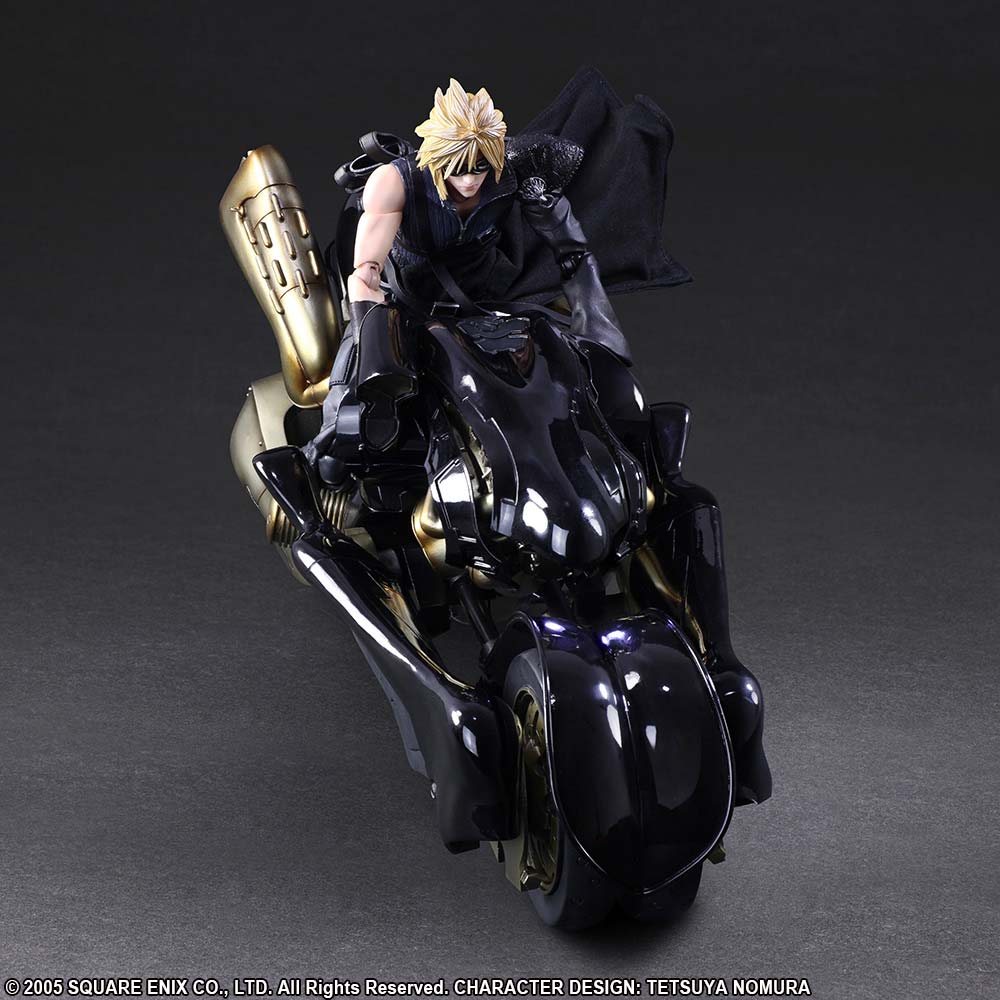 (PO) Final Fantasy VII Advent Children Play Arts Kai Cloud Strife & Fenrir (Re-issue) (Int ver)