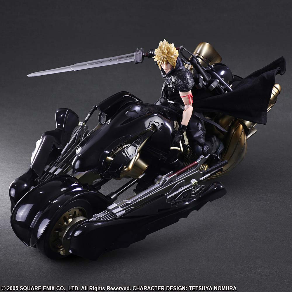 (PO) Final Fantasy VII Advent Children Play Arts Kai Cloud Strife & Fenrir (Re-issue) (Int ver)
