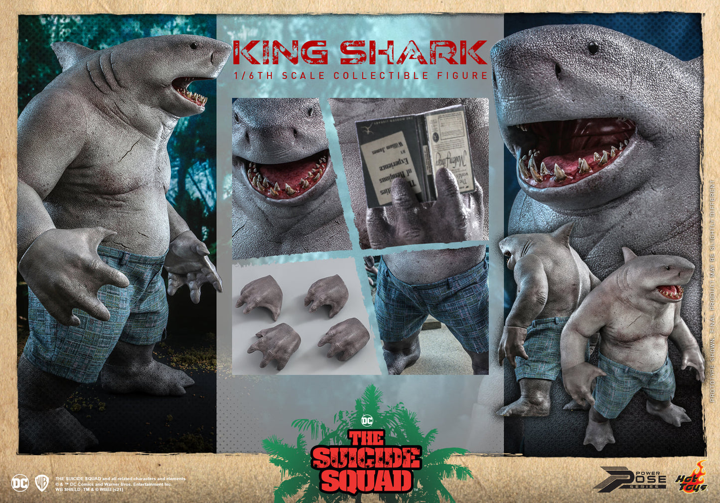 (PO) Power Pose Series PPS006 - The Suicide Squad - King Shark