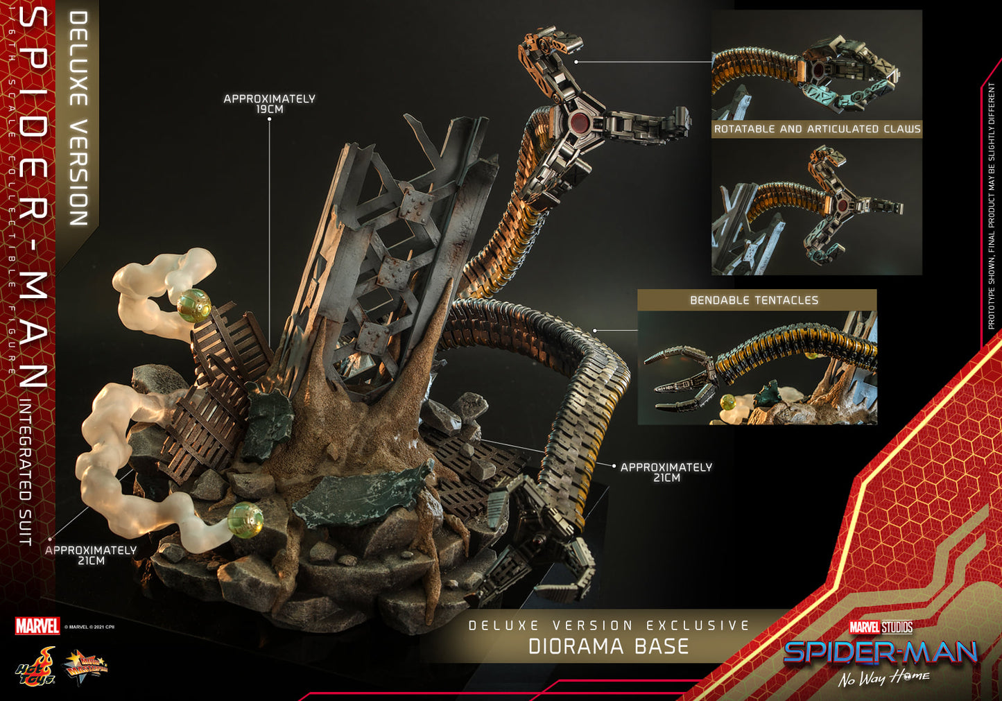 (PO) Movie Masterpiece Series MMS624 - Spider-Man: No Way Home - Spider-Man (Integrated Suit) Deluxe version