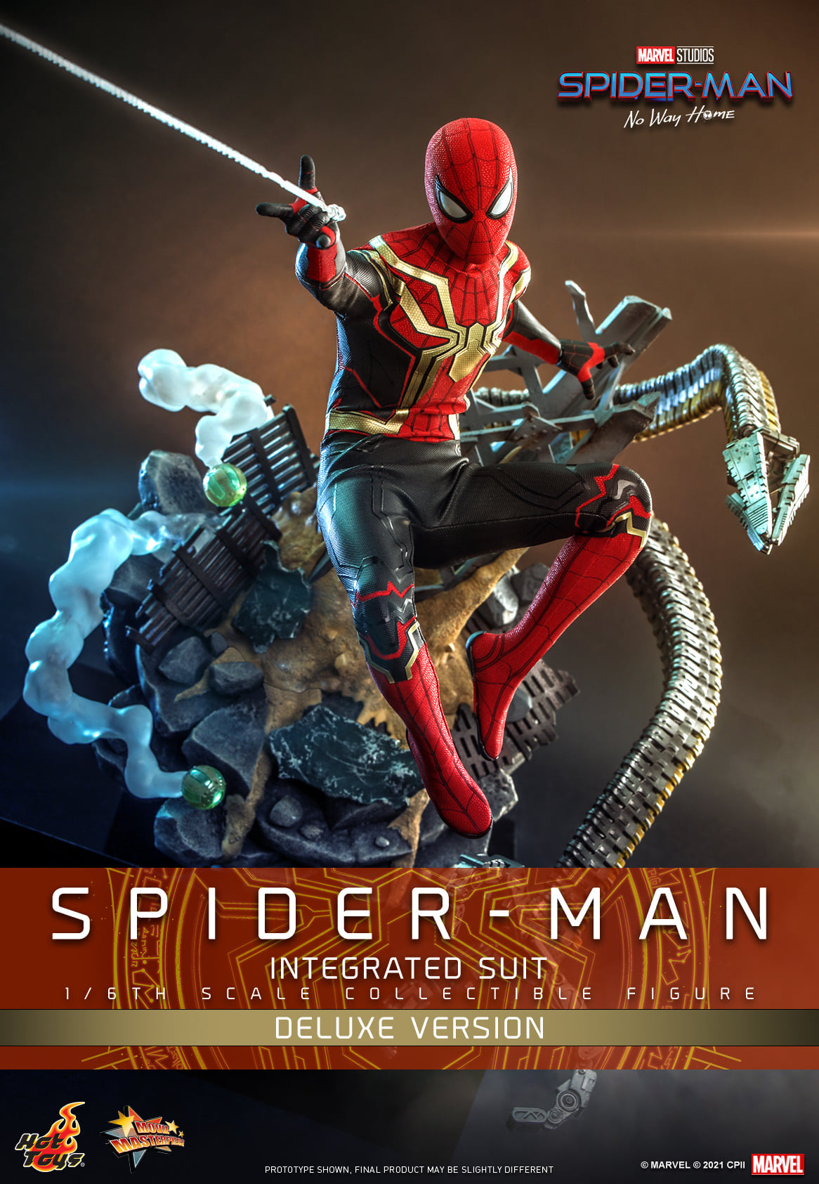(PO) Movie Masterpiece Series MMS624 - Spider-Man: No Way Home - Spider-Man (Integrated Suit) Deluxe version