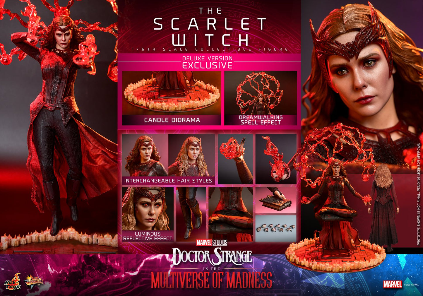 (PO) Movie Masterpiece Series MMS653 - Doctor Strange in the Multiverse of Madness - The Scarlet Witch (Deluxe Version)