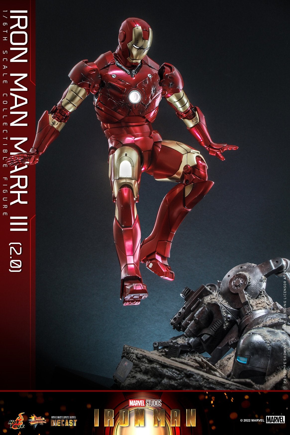(PO) Movie Masterpiece Series Diecast MMS664D48 - Iron Man - Iron Man Mark III (2.0)
