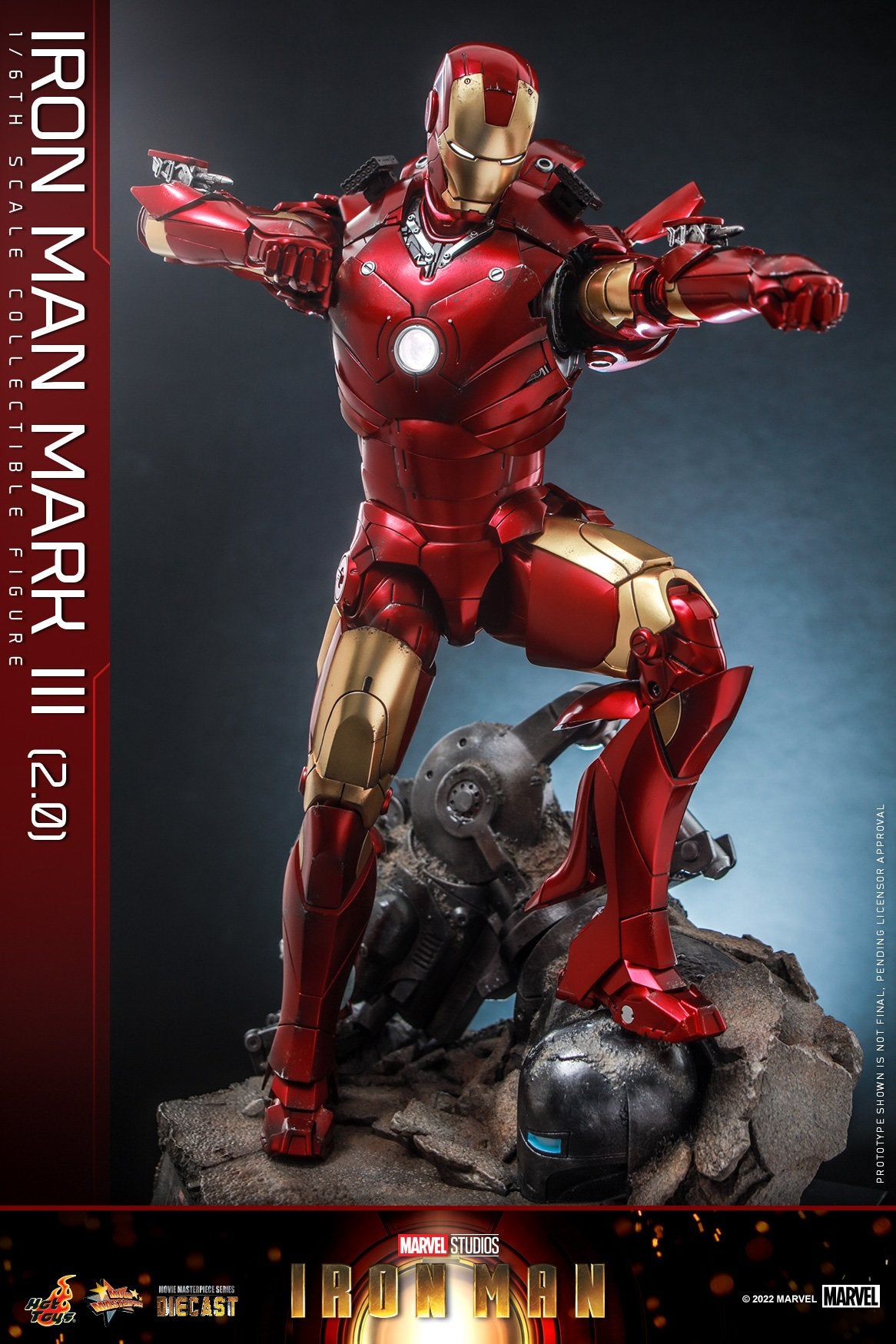 (PO) Movie Masterpiece Series Diecast MMS664D48 - Iron Man - Iron Man Mark III (2.0)