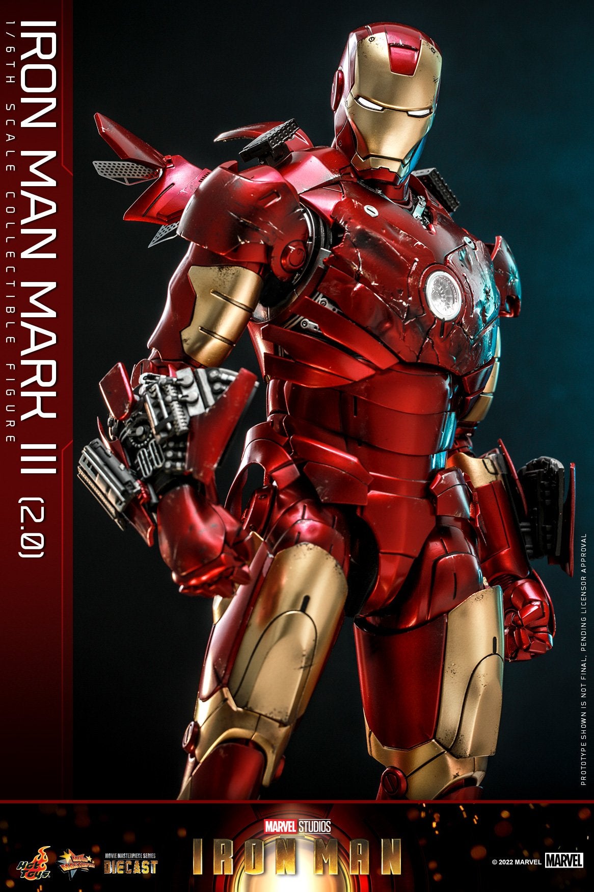 (PO) Movie Masterpiece Series Diecast MMS664D48 - Iron Man - Iron Man Mark III (2.0)