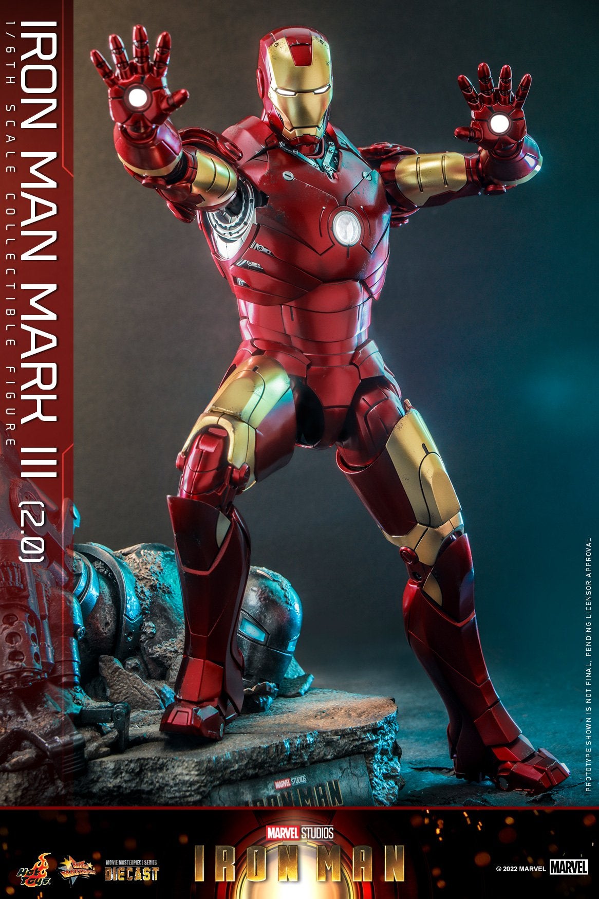 (PO) Movie Masterpiece Series Diecast MMS664D48 - Iron Man - Iron Man Mark III (2.0)