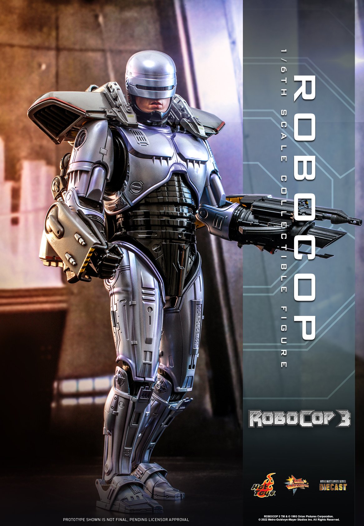 (PO) Movie Masterpiece Series Diecast MMS669D49 - Robocop 3 - Robocop