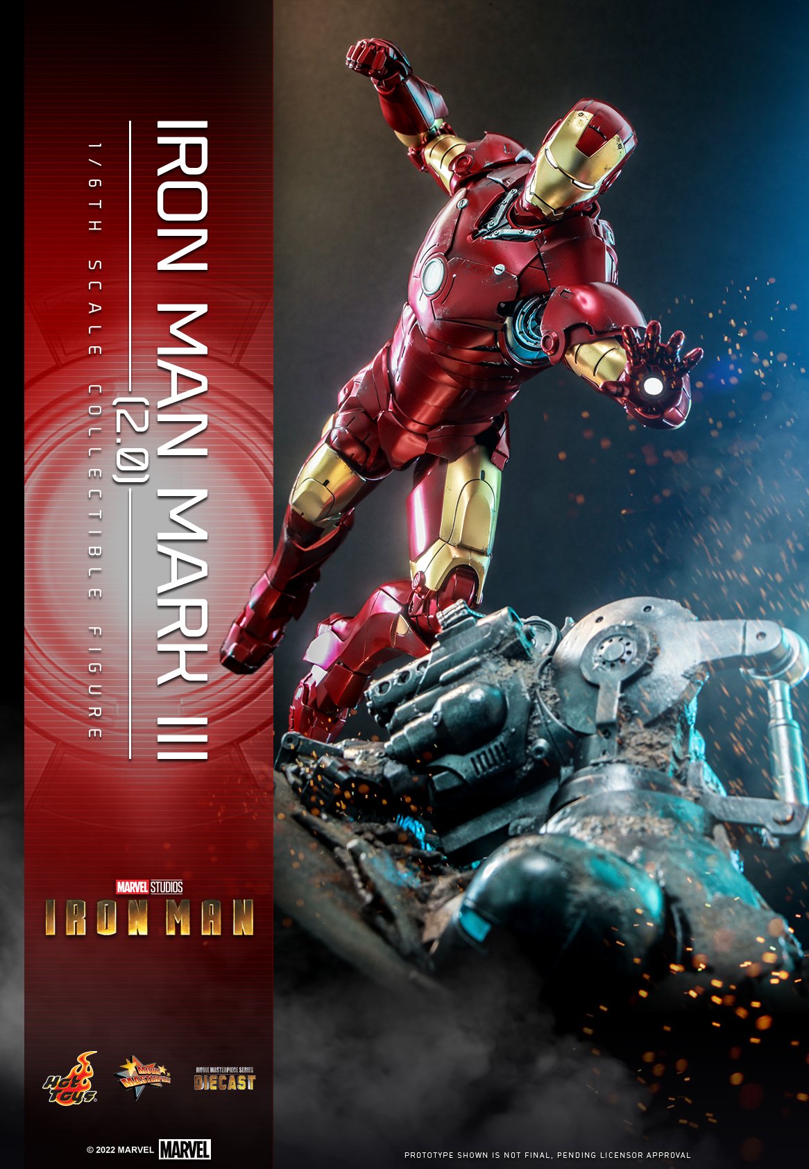 (PO) Movie Masterpiece Series Diecast MMS664D48 - Iron Man - Iron Man Mark III (2.0)