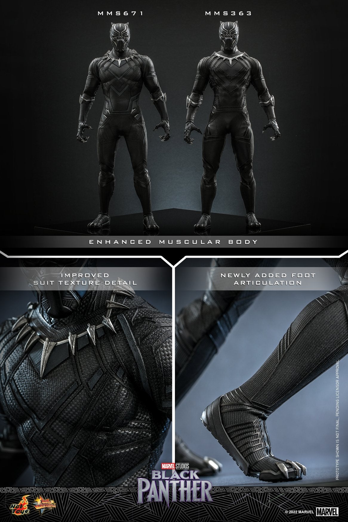 (PO) Movie Masterpiece Series MMS671 - Black Panther Legacy - Black Panther (Original Suit)