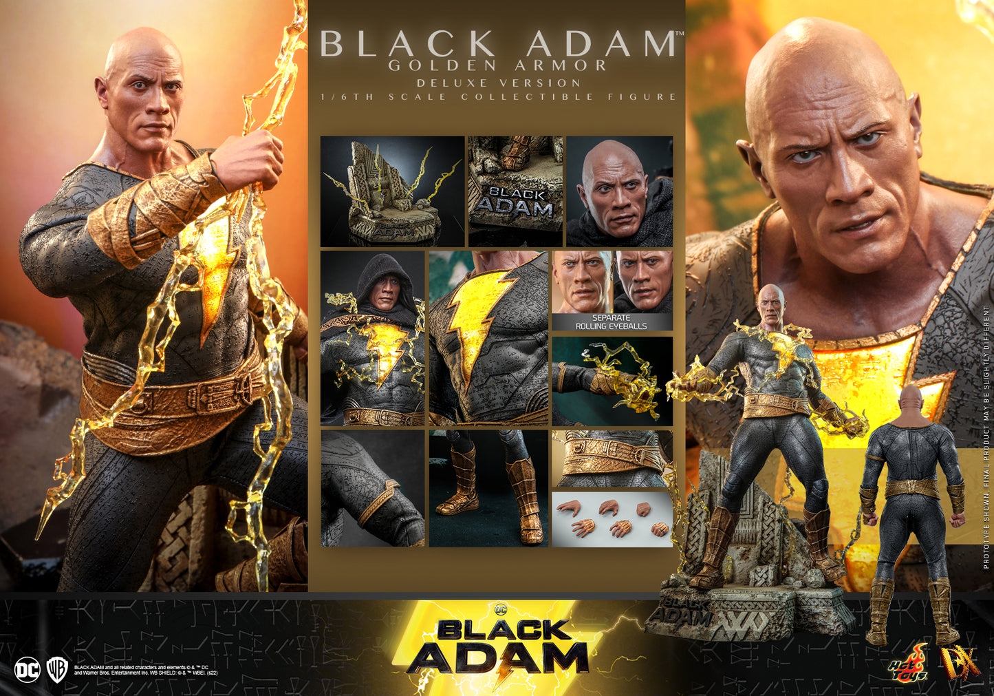 (PO) Deluxe Series DX29 - Black Adam - Black Adam (Golden Armor) (Deluxe Version)