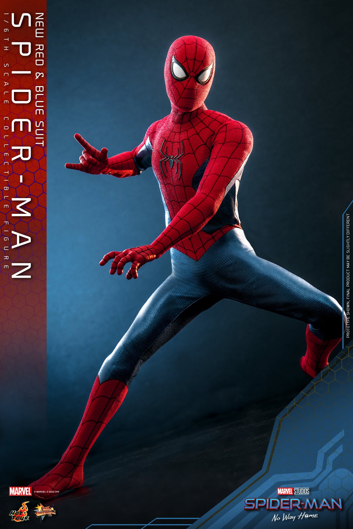 (PO) Movie Masterpiece Series MMS679 - Spider-Man: No Way Home - Spider-Man (New Red & Blue Suit)