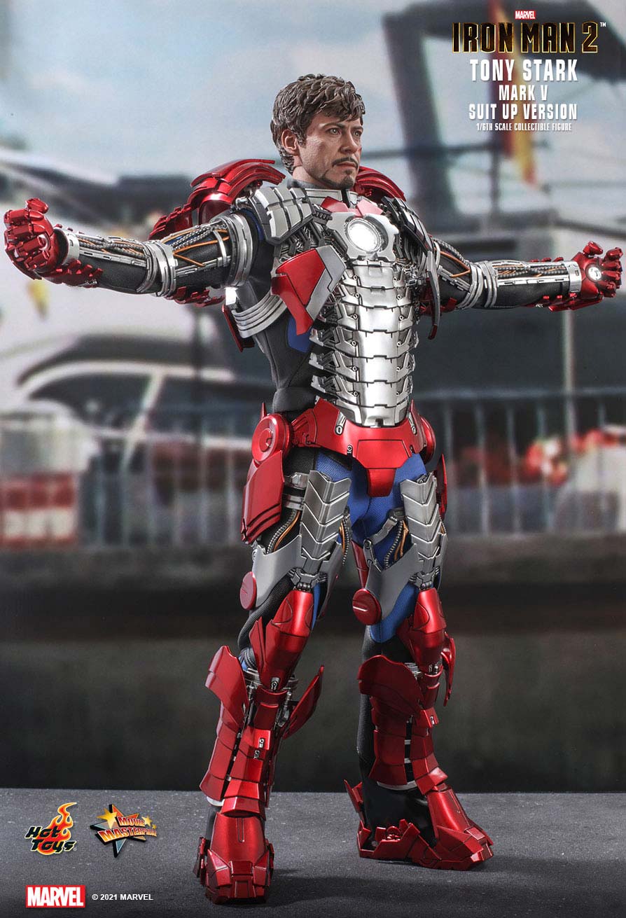 (PO) Television Masterpiece Series MMS599 - Iron Man 2 - Tony Stark (Mark V Suit Up Version)