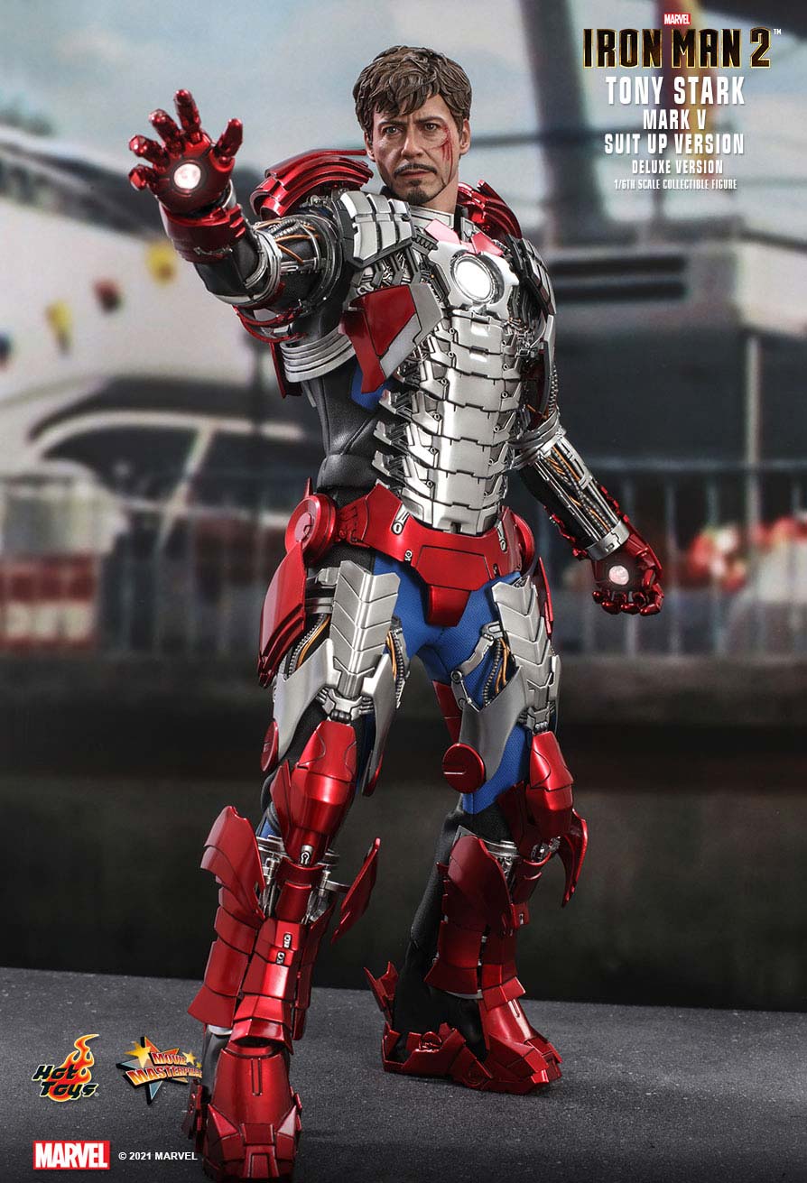 (PO) Television Masterpiece Series MMS600 - Iron Man 2 - Tony Stark (Mark V Suit Up Version) (Deluxe Version)