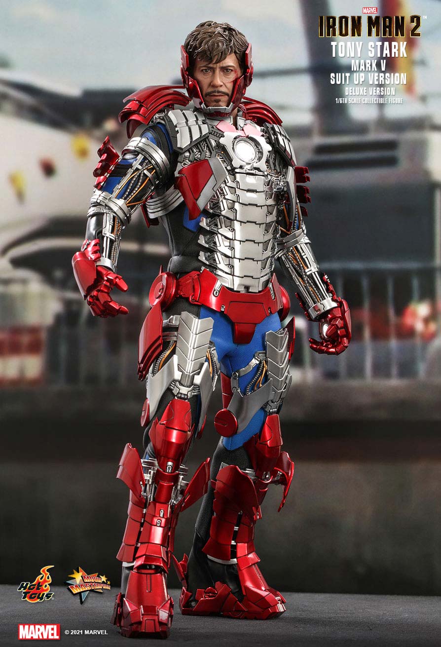 (PO) Television Masterpiece Series MMS600 - Iron Man 2 - Tony Stark (Mark V Suit Up Version) (Deluxe Version)