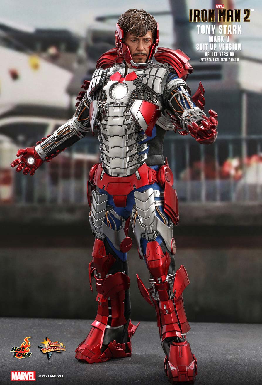 (PO) Television Masterpiece Series MMS600 - Iron Man 2 - Tony Stark (Mark V Suit Up Version) (Deluxe Version)