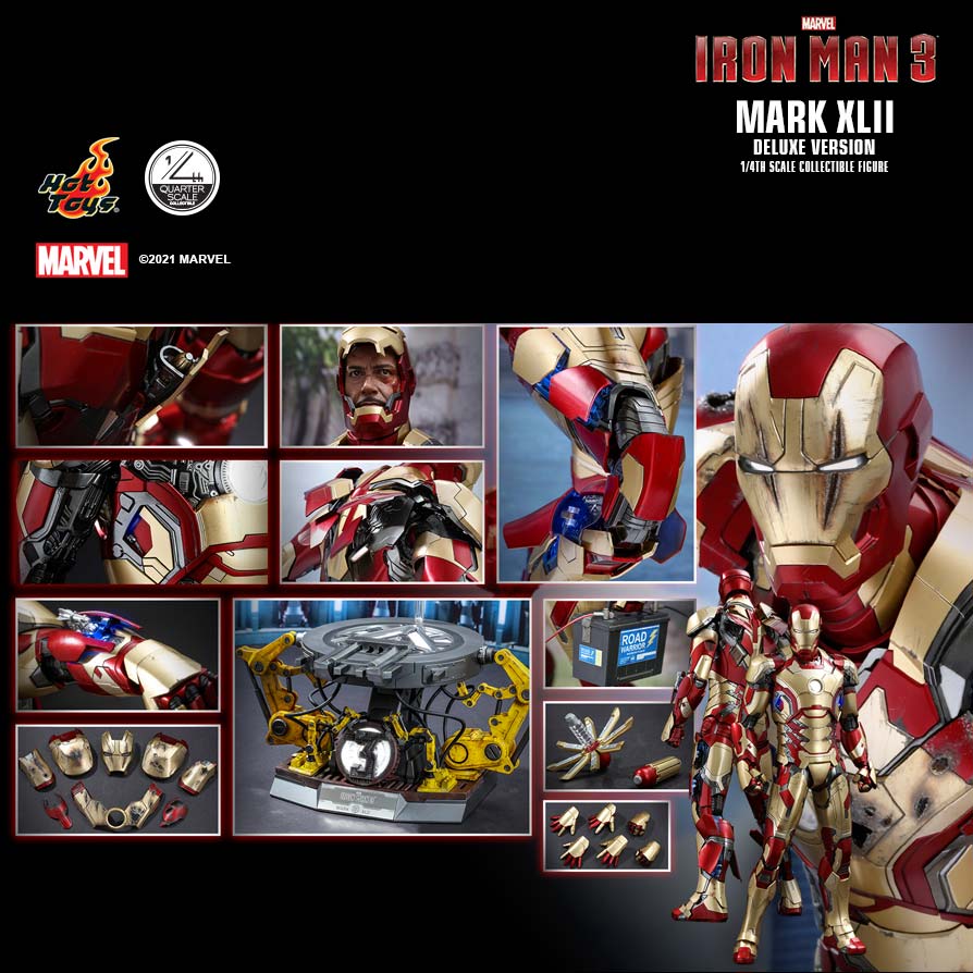 (PO) Quarter Scale QS008 - Iron Man 3 - Mark XLII (Deluxe Version) (Reissue)
