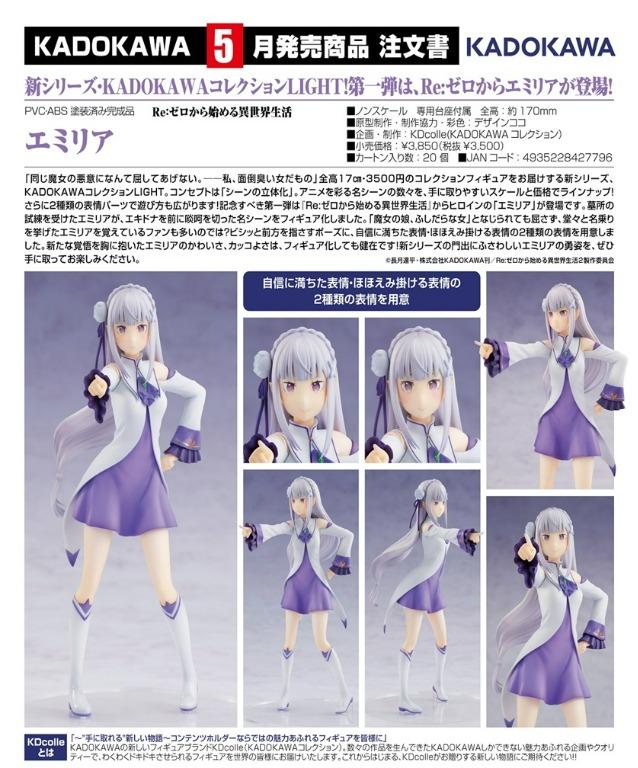 (PO) Kadokawa Collection Light - RE:Zero Starting Life in Another World - Emilia