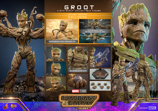 (PO) Movie Masterpiece Series MMS707 - Guardians of the Galaxy Vol. 3 - Groot (Deluxe Version)