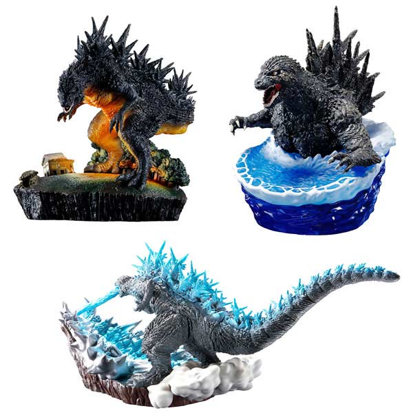 (PO) Petitrama Series Godzilla 1.9 from 0-1 Set [BOX]