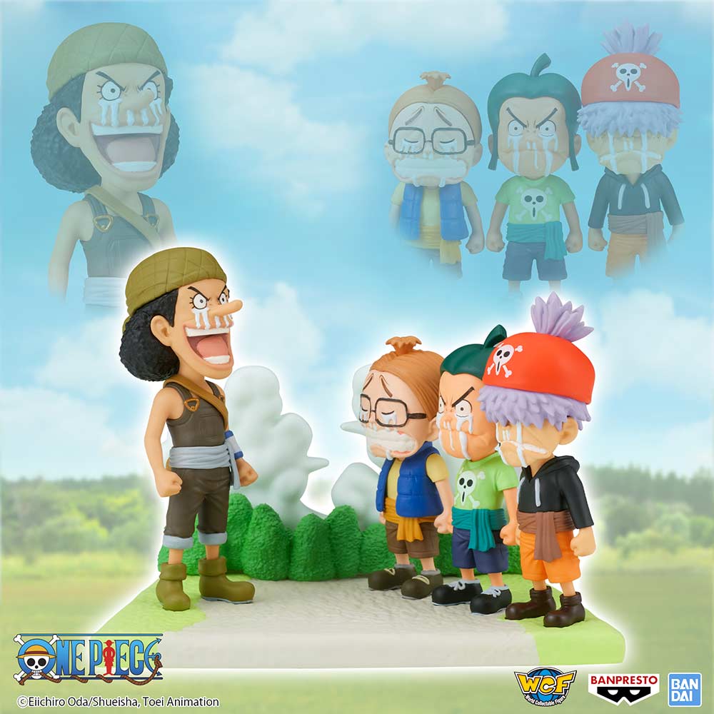 (PO) One Piece World Collectable Figure Log Stories - Usopp (Usopp Pirates w/Ninjin, Piiman and Tamanegi)