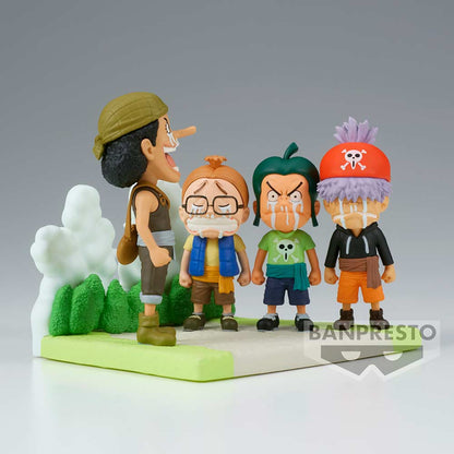 (PO) One Piece World Collectable Figure Log Stories - Usopp (Usopp Pirates w/Ninjin, Piiman and Tamanegi)