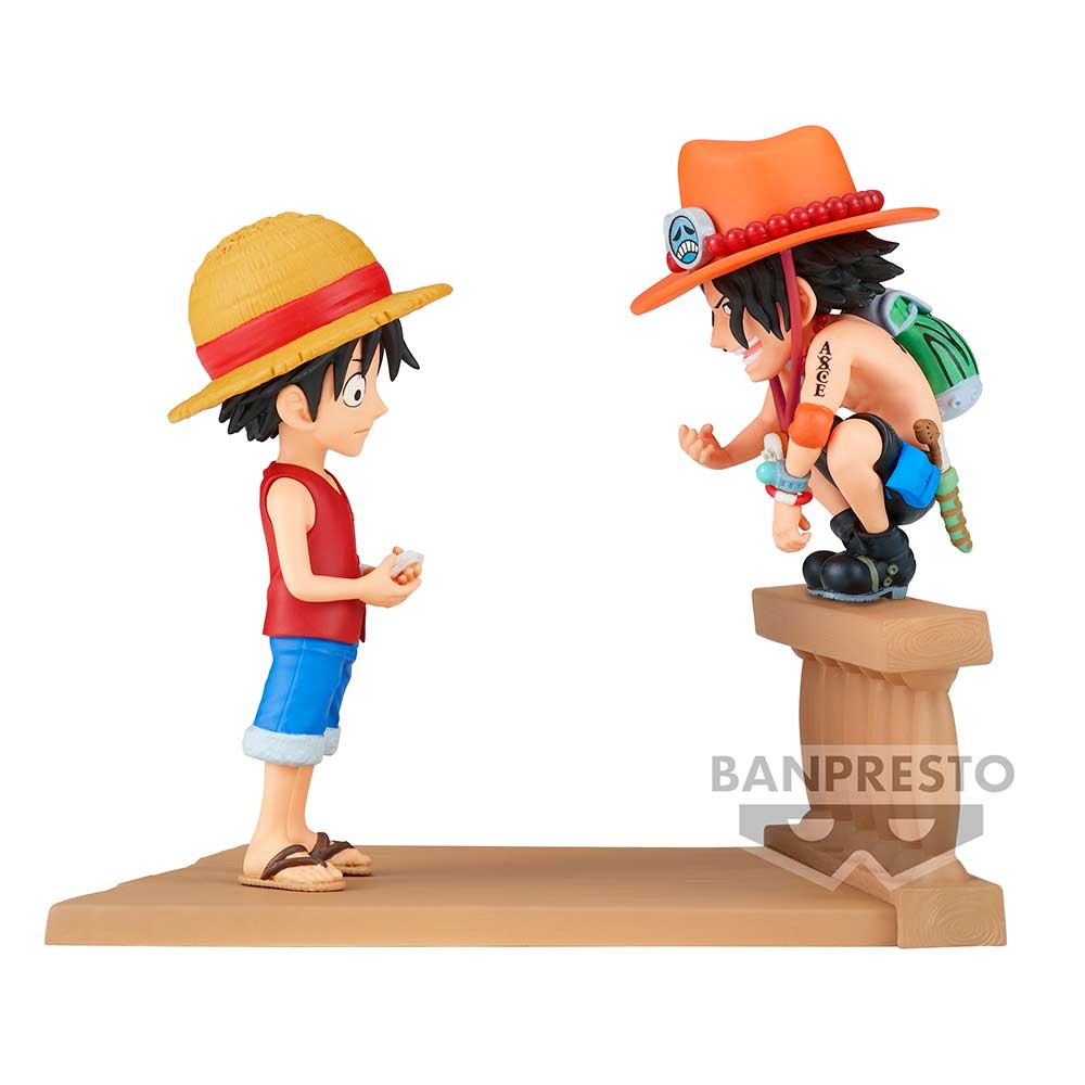 One Piece World Collectable Figure Log Stories - "Come On" Monkey.D.Luffy & Portgas.D.Ace