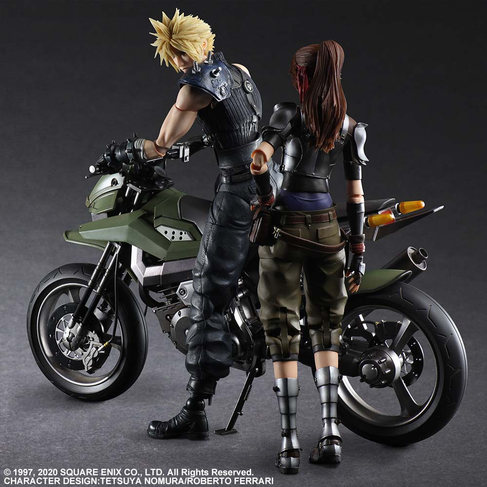 (PO) Final Fantasy VII Remake Play Arts Kai - Jessie & Cloud & Bike Set (Int ver)