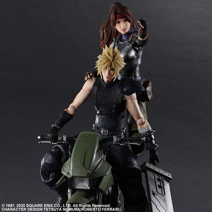 (PO) Final Fantasy VII Remake Play Arts Kai - Jessie & Cloud & Bike Set (Int ver)