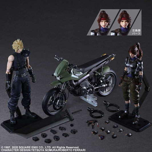 (PO) Final Fantasy VII Remake Play Arts Kai - Jessie & Cloud & Bike Set (Int ver)