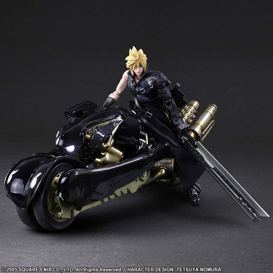 (PO) Final Fantasy VII Advent Children Play Arts Kai Cloud Strife & Fenrir (Re-issue) (Int ver)