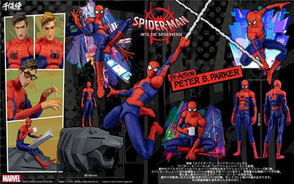 (PO) Spider-Man: Into the Spider-Verse SV-Action Peter B. Parker Spider-Man (w Statue)