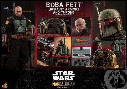 (PO) Television Masterpiece Series TMS056 - The Mandalorian - Boba Fett (Repaint Armor) and Throne