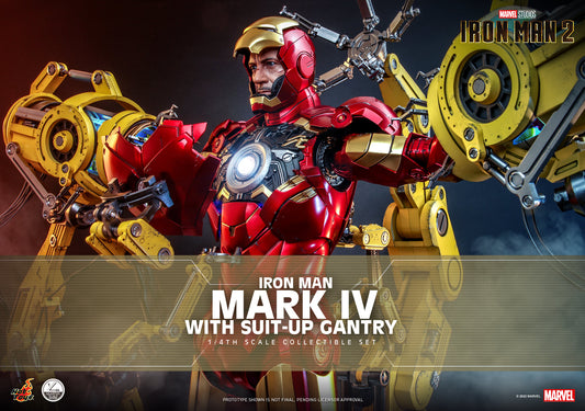 (PO) Quarter Scale QS021 - Iron Man 2 - Iron Man Mark IV with Suit-Up Gantry