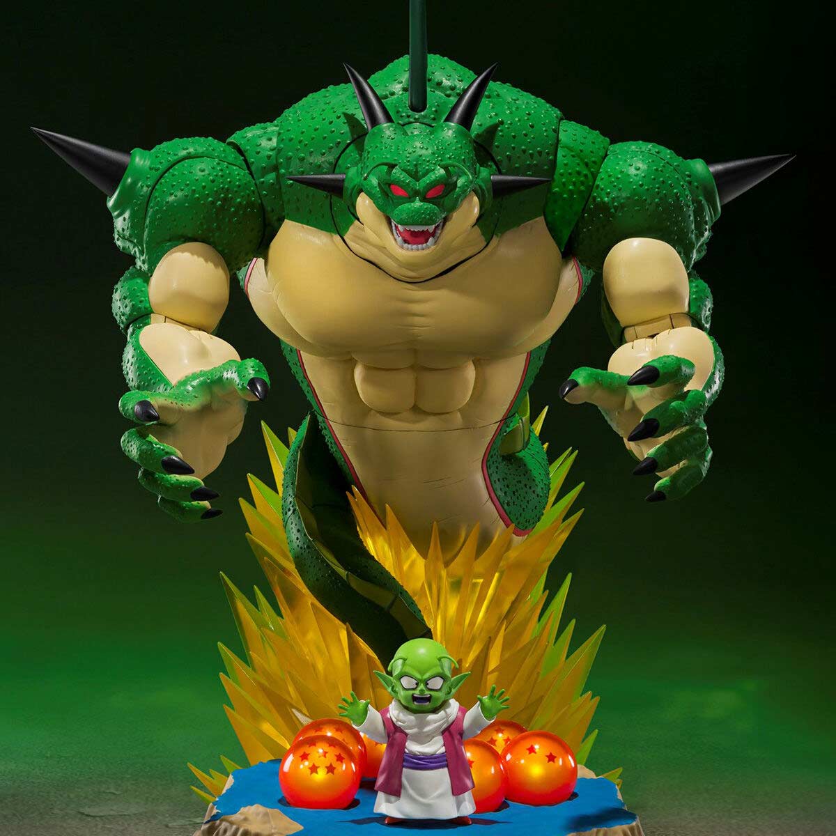 (PO) S.H.Figuarts Dragonball Z - Porunga & Dende Namekian Dragonball Summoning Diorama Set