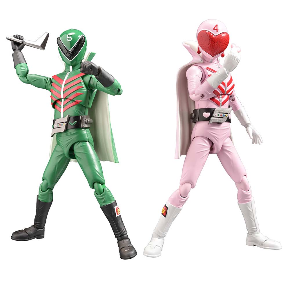 (PO) Hero Action Figure Series Toei Ver. Himitsu Sentai Gorenger - Momoranger & Midoranger