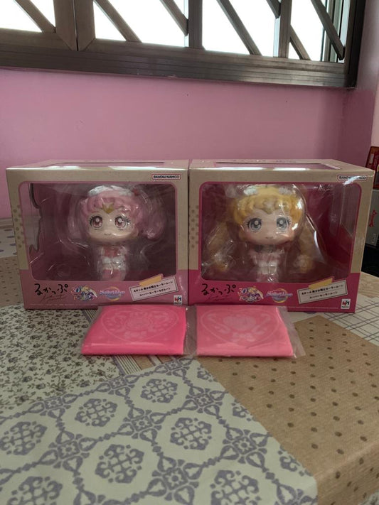 Look Up Series Pretty Guardian Sailor Moon Eternal - Super Sailor Moon & Super Sailor Chibi Moon set (w/Gift)